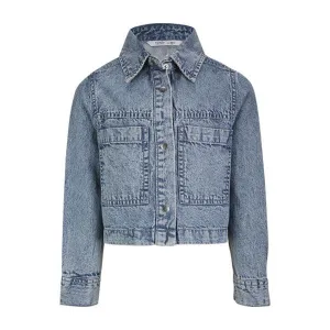 GIRLS DENIM JACKET - BLUE